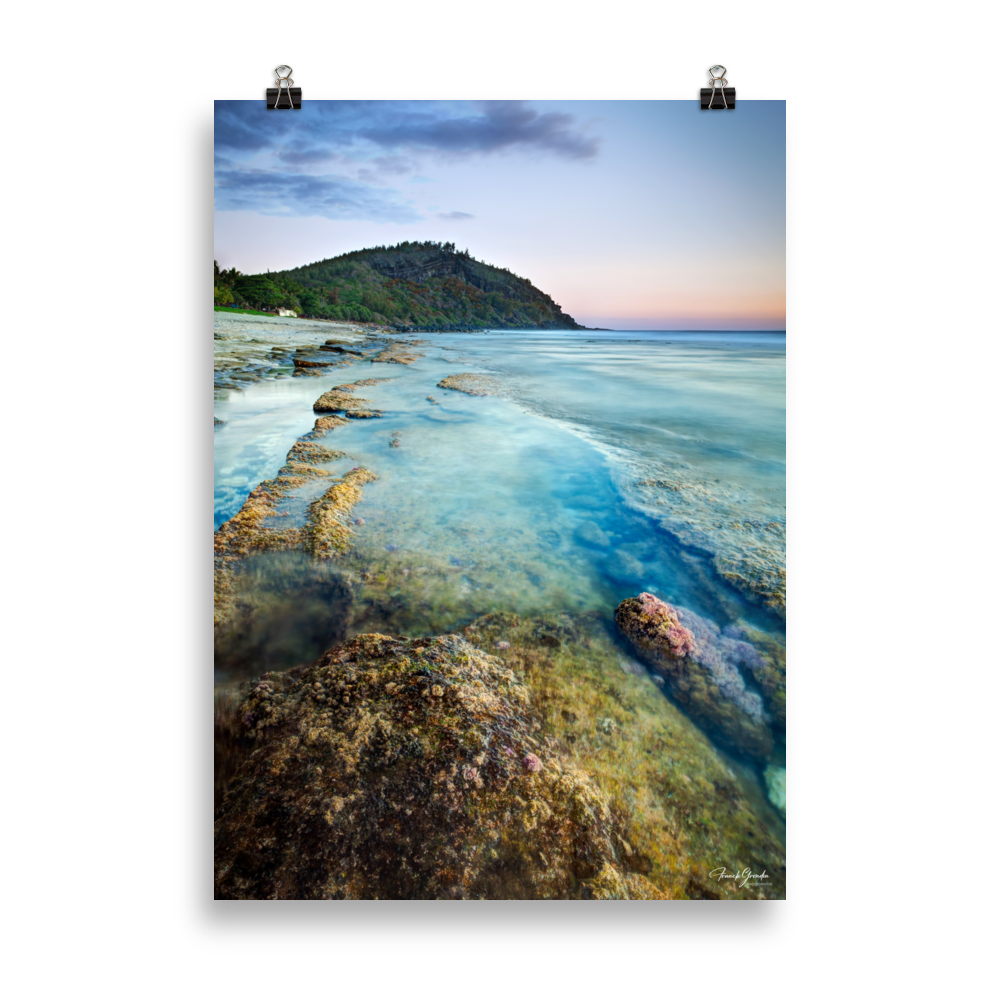 Affiche de La Réunion Crépuscule sur le Piton de Grande Anse 50 × 70 cm / Sans cadre - photographie Franck Grondin