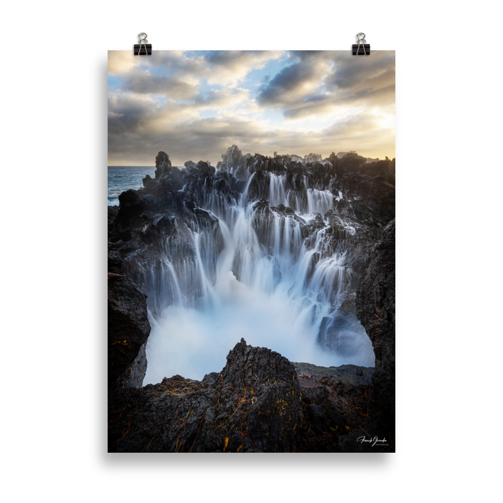Affiche de La Réunion Le Gouffre du Baril 50 × 70 cm / Sans cadre - photographie Franck Grondin
