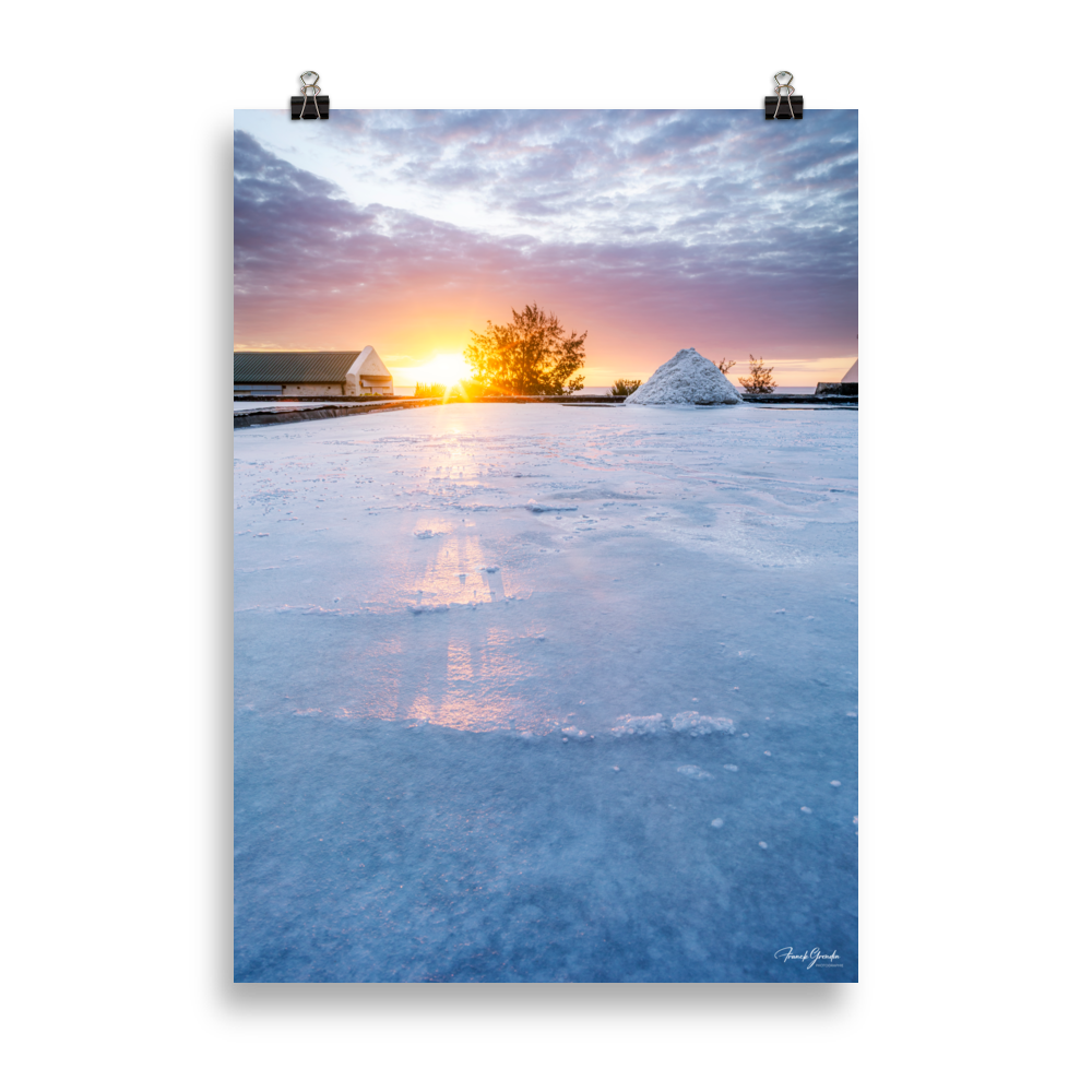 Affiche de La Réunion Les Salines de la Pointe au Sel 50 × 70 cm / Sans cadre - photographie Franck Grondin