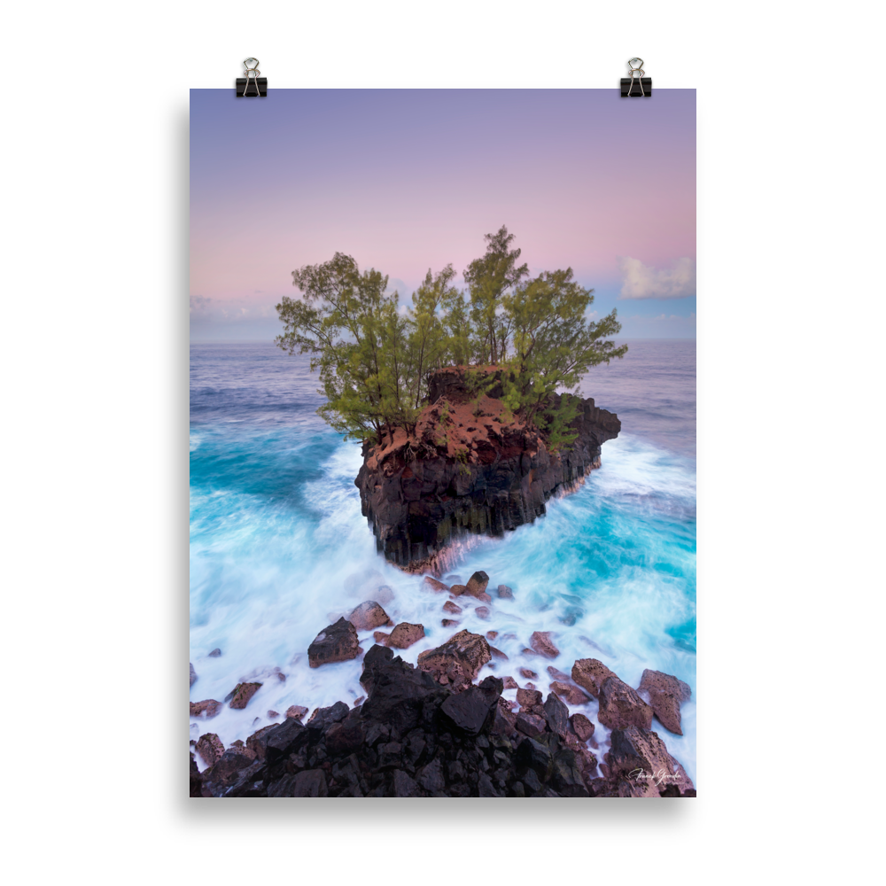 Affiche de La Réunion Le Parc à Cabri à l'Heure Bleue 50 × 70 cm / Sans cadre - photographie Franck Grondin