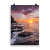 Affiche de La Réunion Crépuscule au Cap Champagne 50 × 70 cm / Sans cadre - photographie Franck Grondin