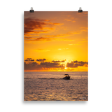 Affiche de La Réunion Retour au Port au Soleil Couchant 50 × 70 cm / Sans cadre - photographie Franck Grondin