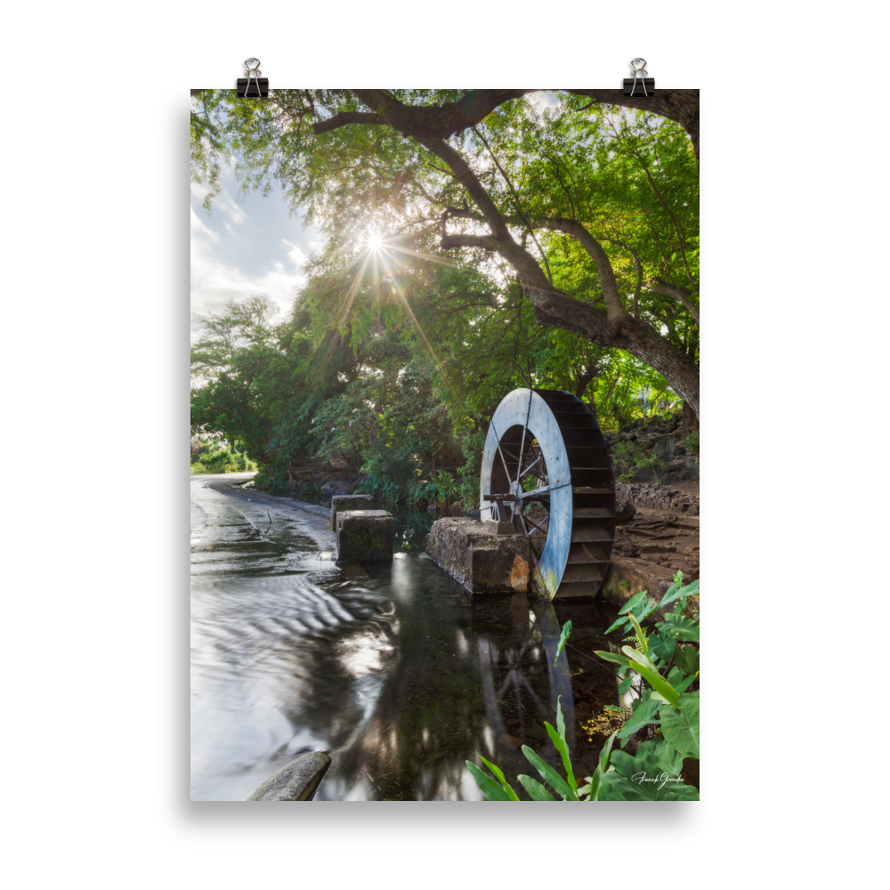 Affiche de La Réunion Le Moulin de la Tour des Roches 50 × 70 cm / Sans cadre - photographie Franck Grondin