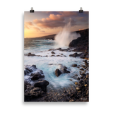 Affiche de La Réunion Coucher de Soleil à la Pointe des Châteaux 50 × 70 cm / Sans cadre - photographie Franck Grondin