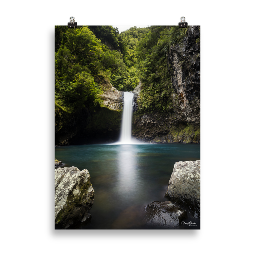 Affiche de La Réunion Cascade de Takamaka 50 × 70 cm / Sans cadre - photographie Franck Grondin