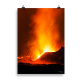 Affiche de La Réunion Fontaines de Lave, Mai 2015 50 × 70 cm / Sans cadre - photographie Franck Grondin