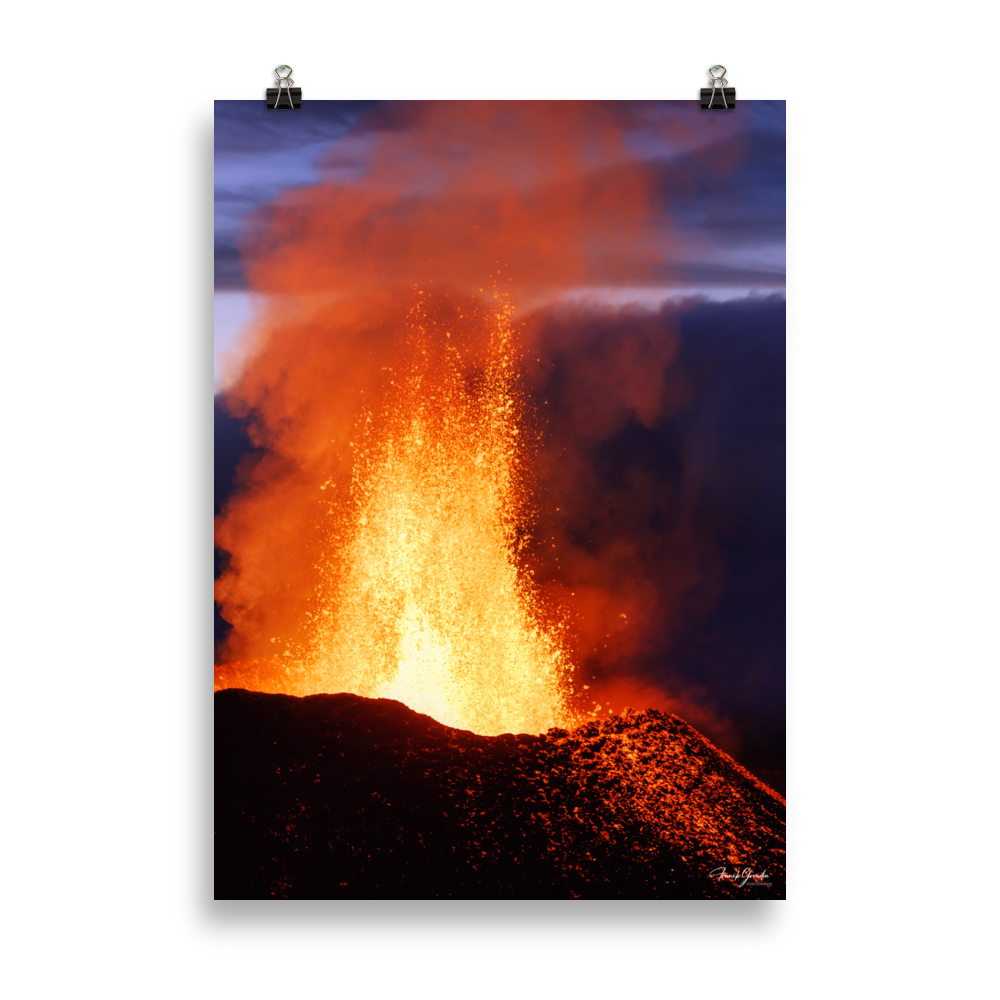 Affiche de La Réunion Coulée d'Août 2015 50 × 70 cm / Sans cadre - photographie Franck Grondin