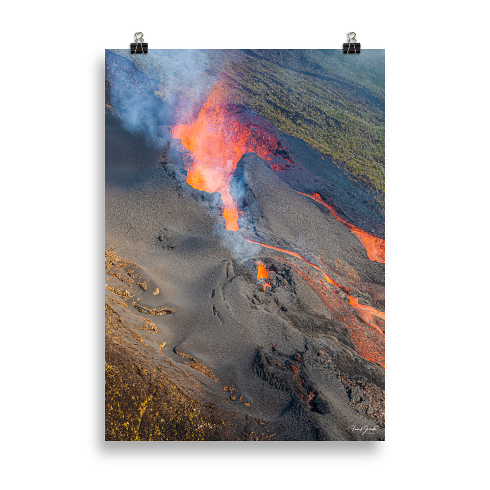 Affiche de La Réunion Coulées d'Octobre 2019 50 × 70 cm / Sans cadre - photographie Franck Grondin