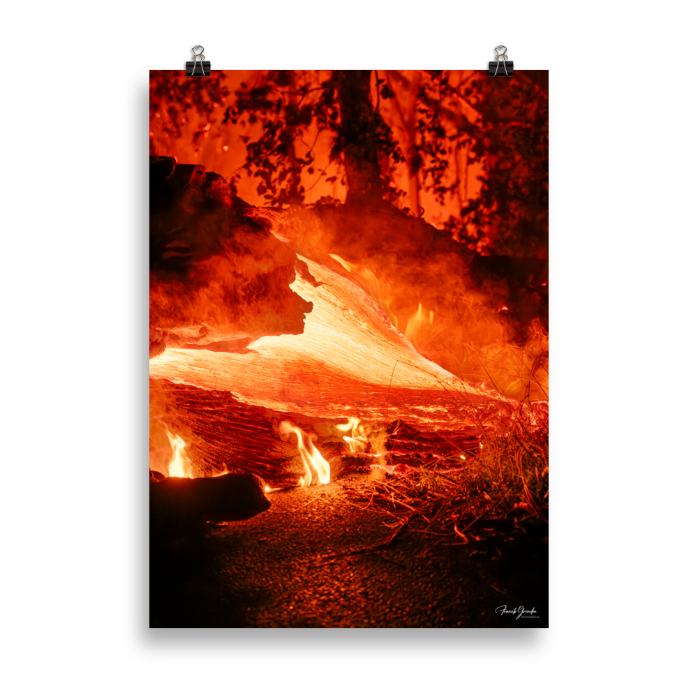 Affiche de La Réunion Coulée de Février 2026 50 × 70 cm / Sans cadre - photographie Franck Grondin