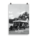 Affiche de la Réunion Car Courant d’Air Noir & Blanc 61 × 91 cm / Sans Cadre - Univile