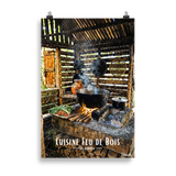 Affiche de la Réunion Cuisine Feu de Bois 61 × 91 cm / Sans Cadre - Univile