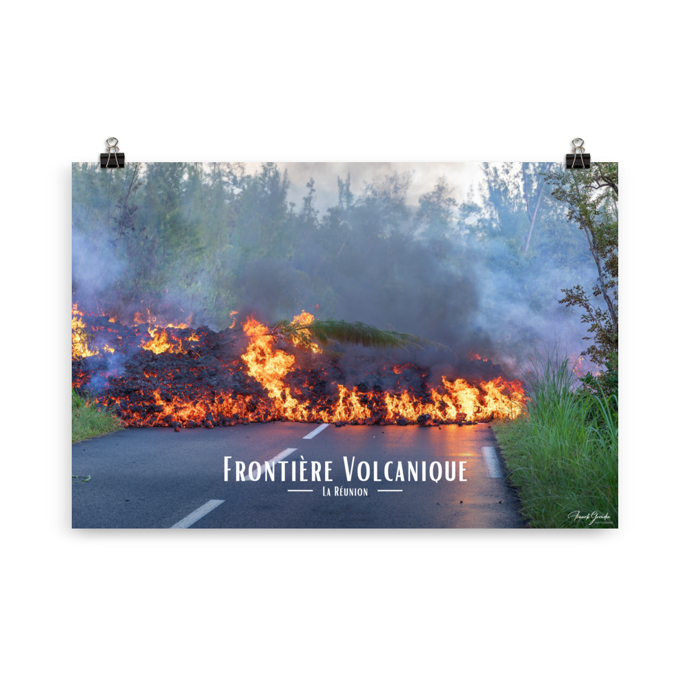 Affiche de La Réunion Frontière Volcanique - Univile La Réunion (vue 1)