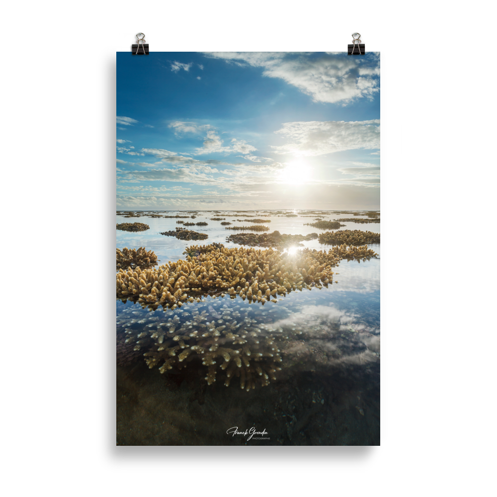 Affiche de La Réunion Le Récif 61 × 91 cm / Sans cadre - Univile La Réunion