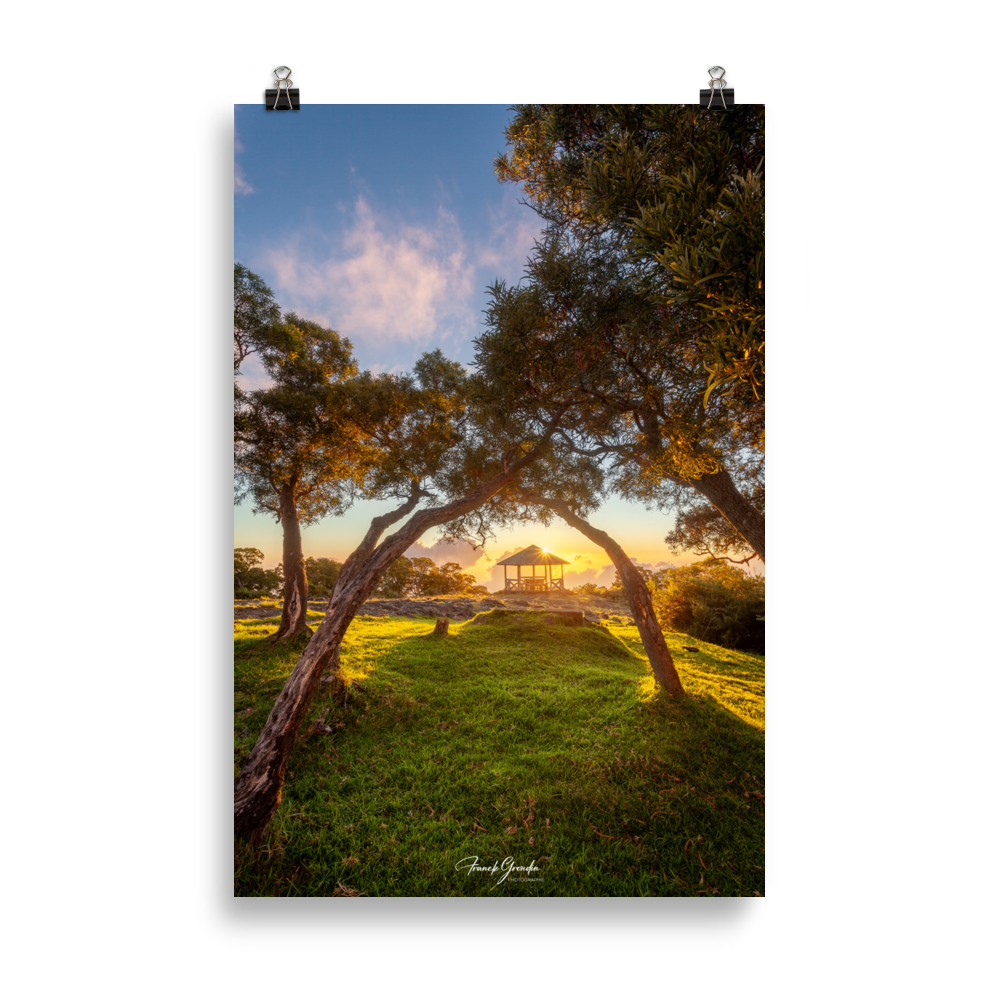 Affiche de La Réunion Kiosque Maïdo sunset 61 × 91 cm / Sans cadre - Univile La Réunion
