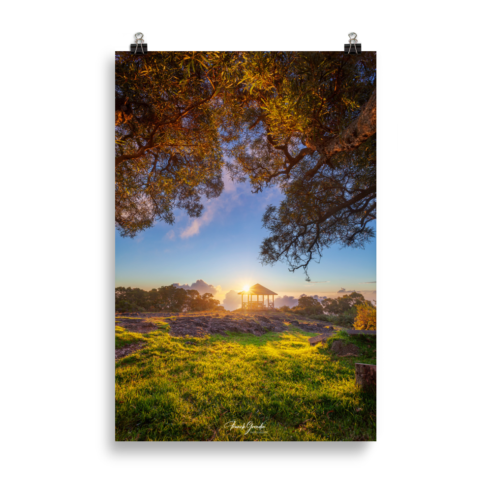 Affiche de La Réunion Sunset Kiosque Maïdo 61×91 cm / Sans cadre - Univile La Réunion
