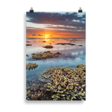 Affiche de La Réunion Sunset du récif 61 × 91 cm / Sans cadre - Univile La Réunion