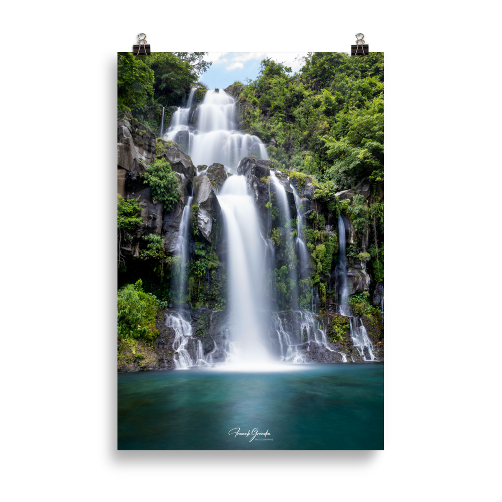 Affiche de La Réunion Cascade des Aigrettes 61 × 91 cm / Sans cadre - Univile La Réunion