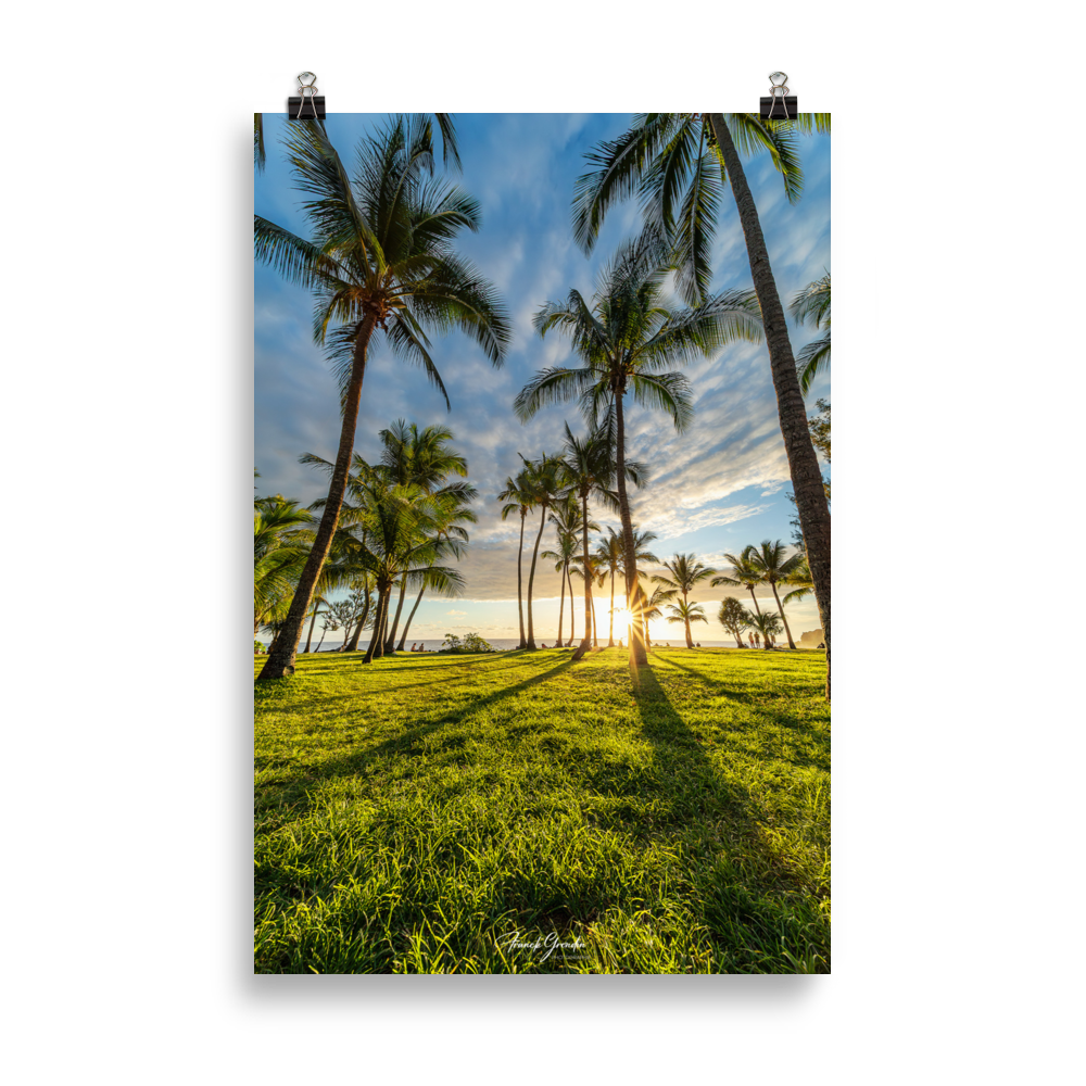 Affiche de La Réunion Sunset Grande Anse 61 × 91 cm / Sans cadre - Univile La Réunion