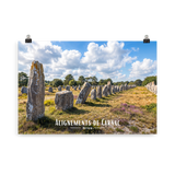 Affiche de Bretagne Alignements de Carnac 61 × 91 cm / Sans cadre - Univile Bretagne