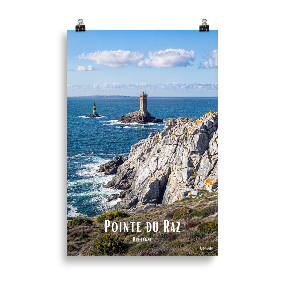 Affiche de Bretagne Pointe du Raz 61 × 91 cm / Sans cadre - Univile Bretagne