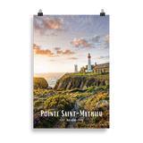 Affiche de Bretagne Pointe Saint-Mathieu 61 × 91 cm / Sans cadre - Univile Bretagne