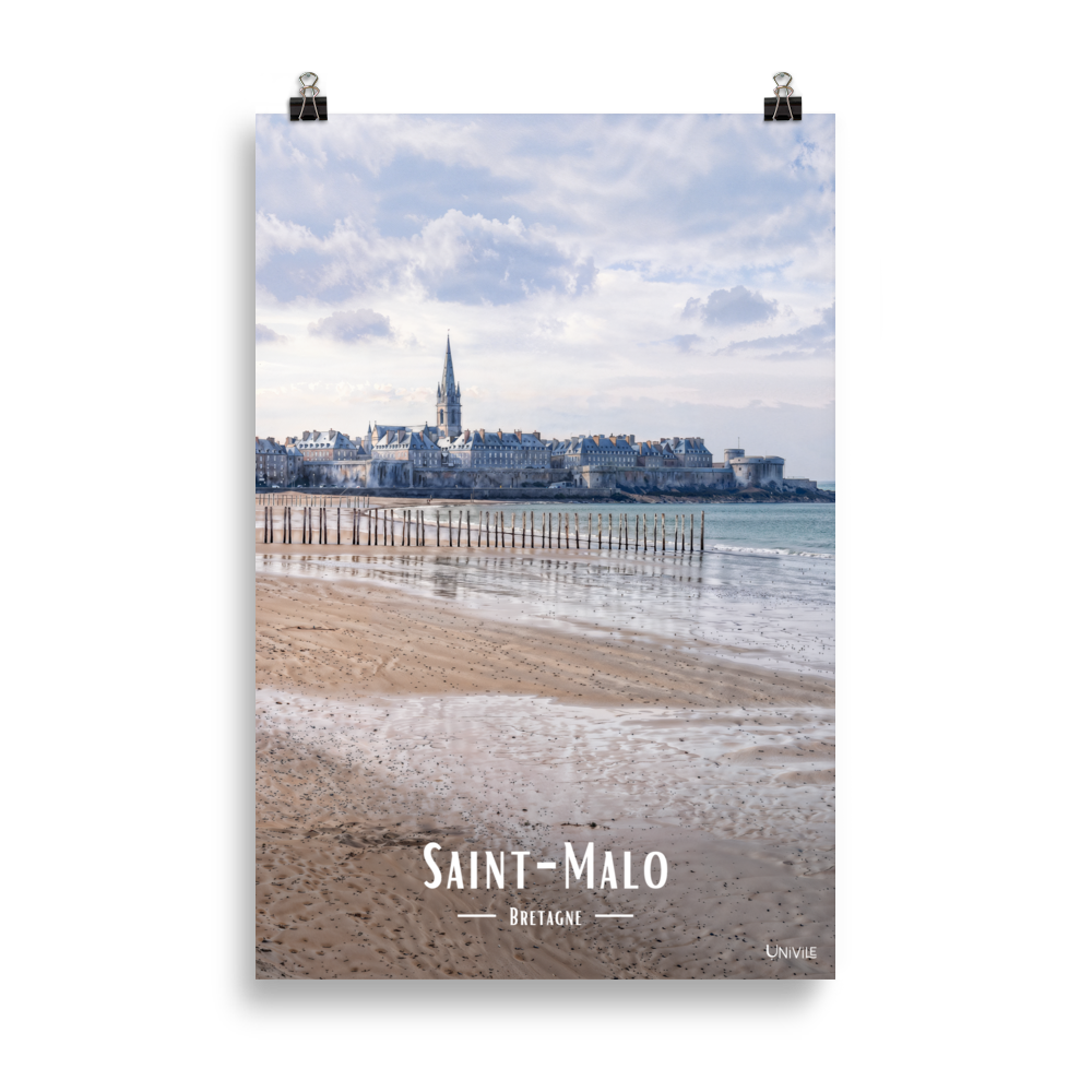 Affiche de Bretagne Saint-Malo 61 × 91 cm / Sans cadre - Univile Bretagne
