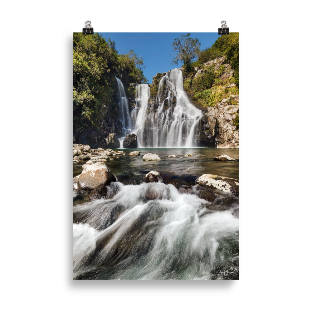 Affiche de La Réunion Cascade du Bassin Carrosse 61 × 91 cm / Sans cadre - photographie Franck Grondin