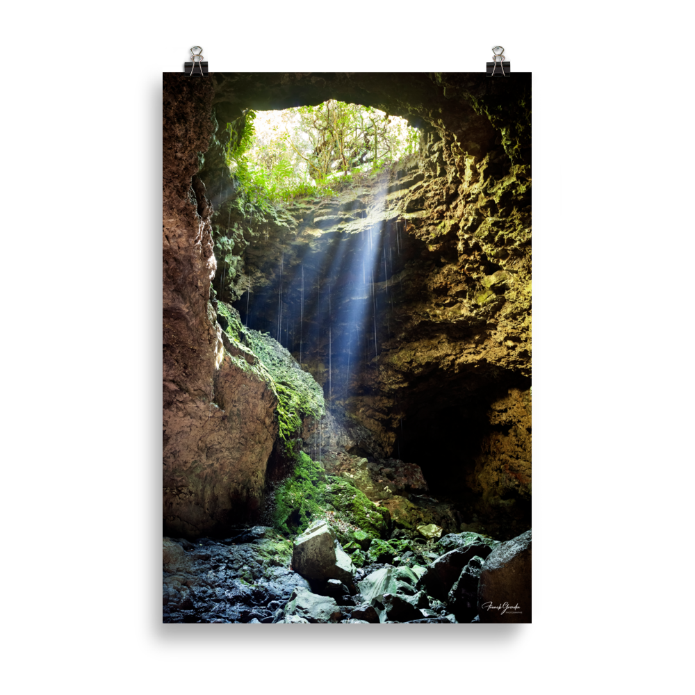 Affiche de La Réunion Caverne du Mapou 61 × 91 cm / Sans cadre - photographie Franck Grondin