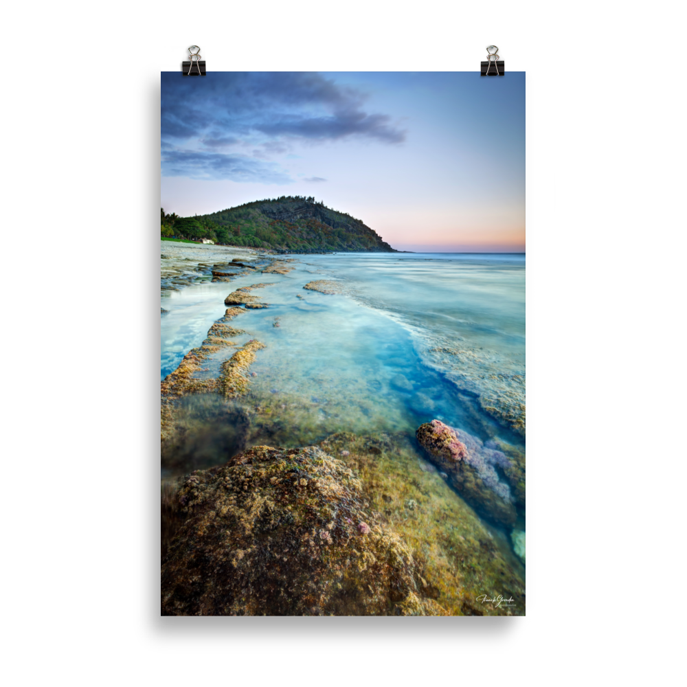 Affiche de La Réunion Crépuscule sur le Piton de Grande Anse 61 × 91 cm / Sans cadre - photographie Franck Grondin