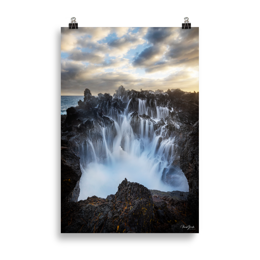 Affiche de La Réunion Le Gouffre du Baril 61 × 91 cm / Sans cadre - photographie Franck Grondin
