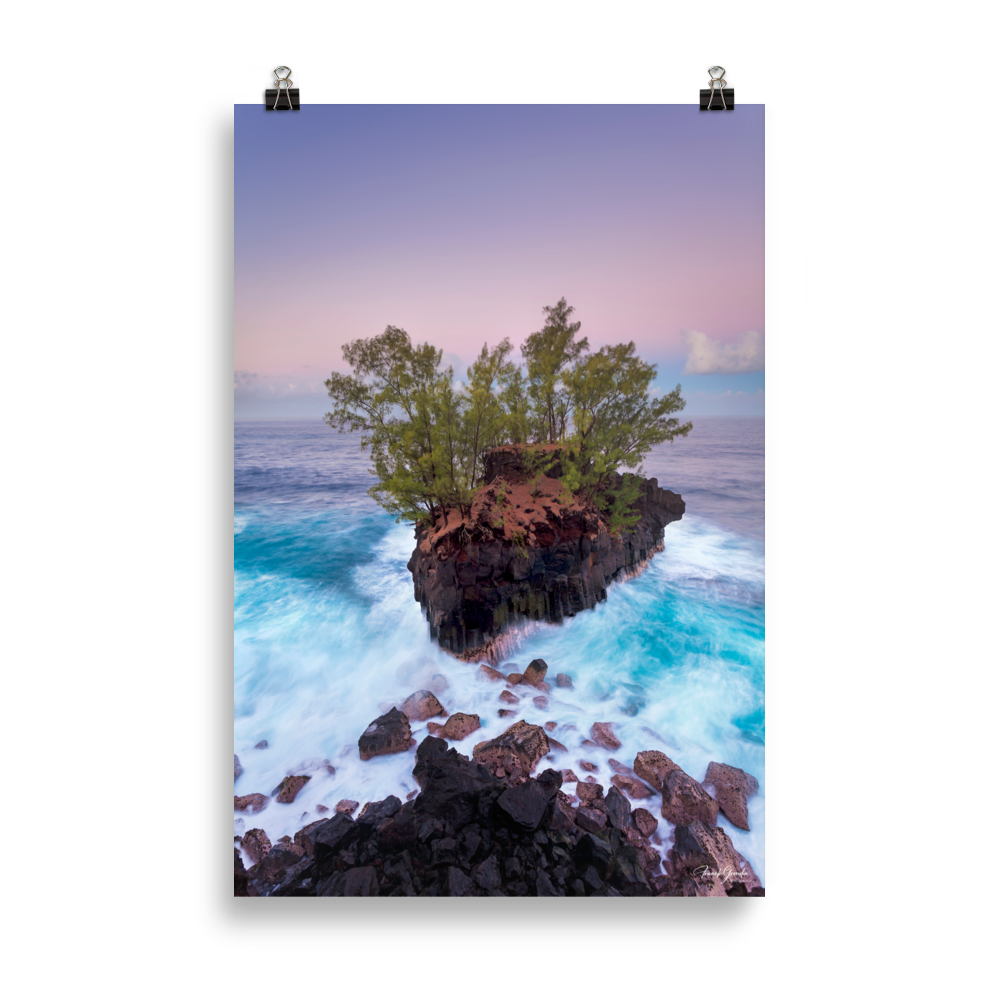 Affiche de La Réunion Le Parc à Cabri à l'Heure Bleue 61 × 91 cm / Sans cadre - photographie Franck Grondin