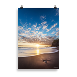 Affiche de La Réunion Coucher de Soleil sur le Ti Sable 61 × 91 cm / Sans cadre - photographie Franck Grondin