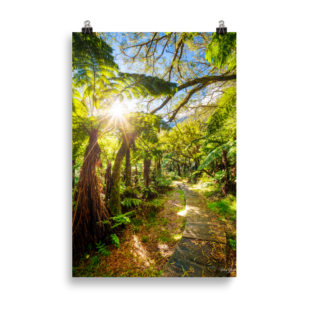 Affiche de La Réunion Le Chemin du Trou de Fer 61 × 91 cm / Sans cadre - photographie Franck Grondin