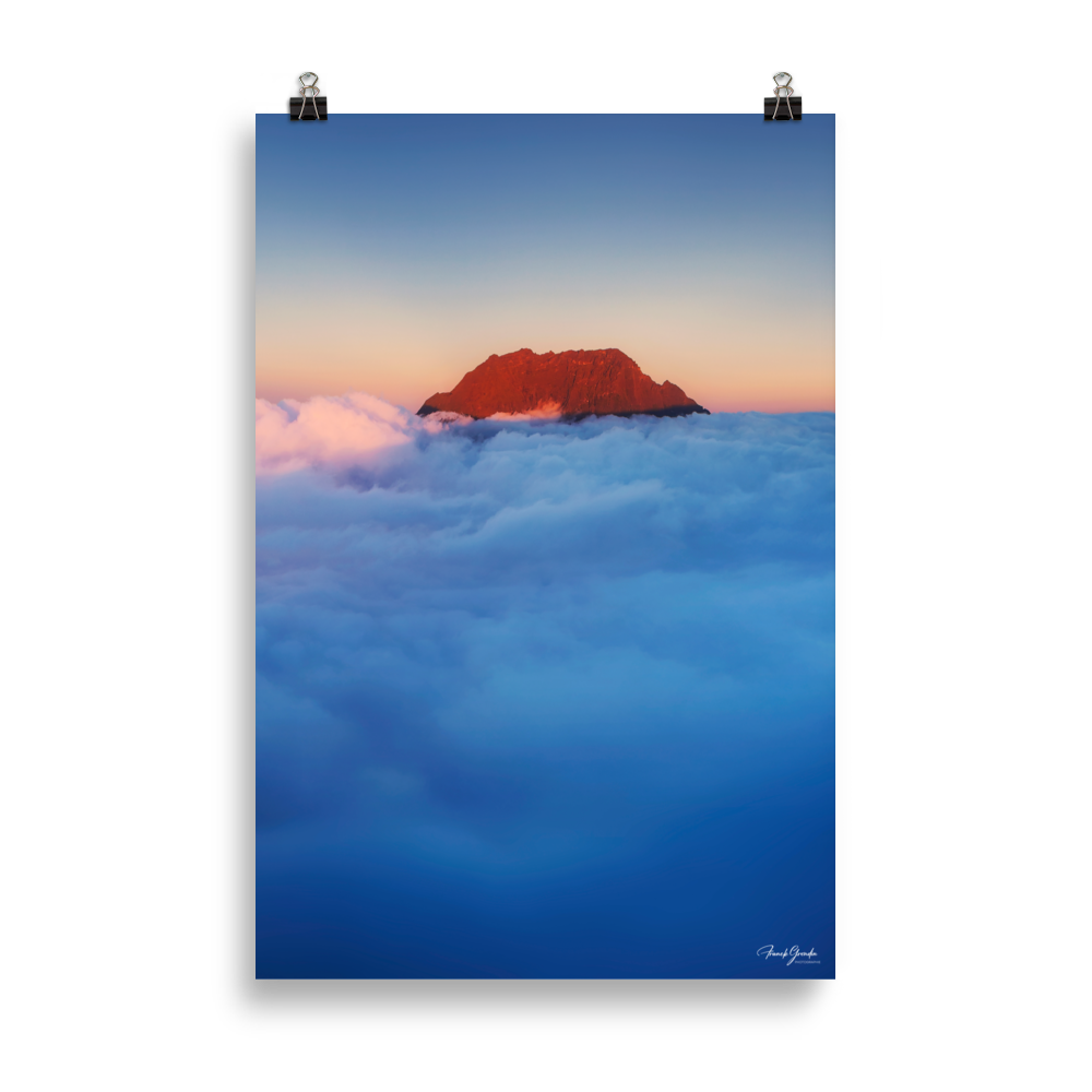 Affiche de La Réunion Gros Morne, Mer de Nuages 61 × 91 cm / Sans cadre - photographie Franck Grondin