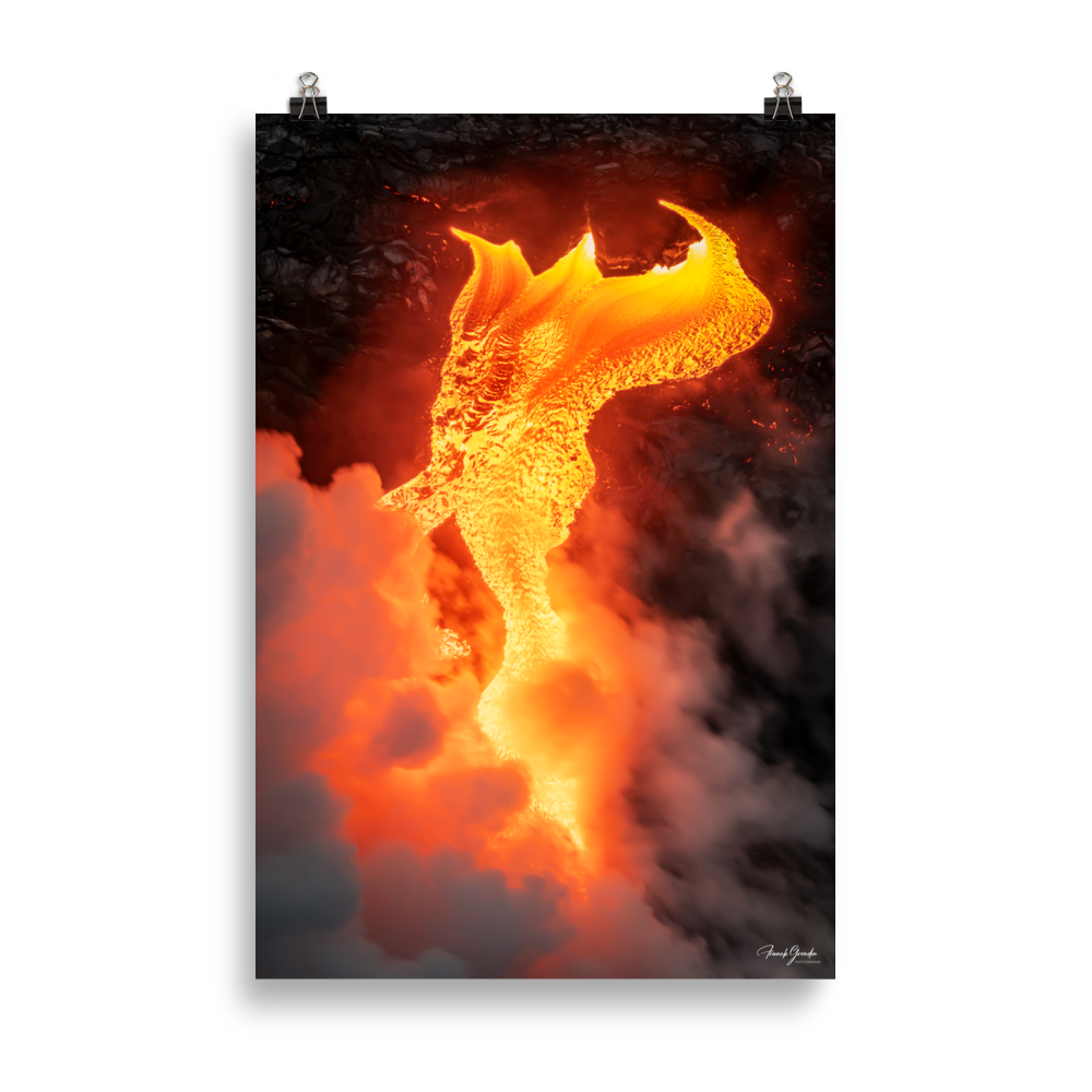Affiche de La Réunion Robe de Feu, Février 2026 61 × 91 cm / Sans cadre - photographie Franck Grondin