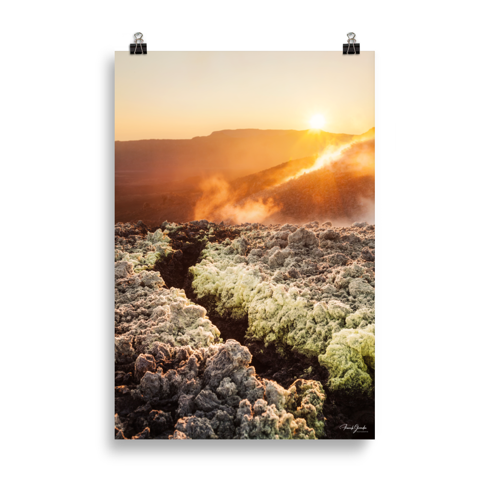 Affiche de La Réunion Éruption d'Août 2015 61 × 91 cm / Sans cadre - photographie Franck Grondin