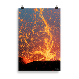 Affiche de La Réunion Fontaine de Lave, Août 2015 61 × 91 cm / Sans cadre - photographie Franck Grondin