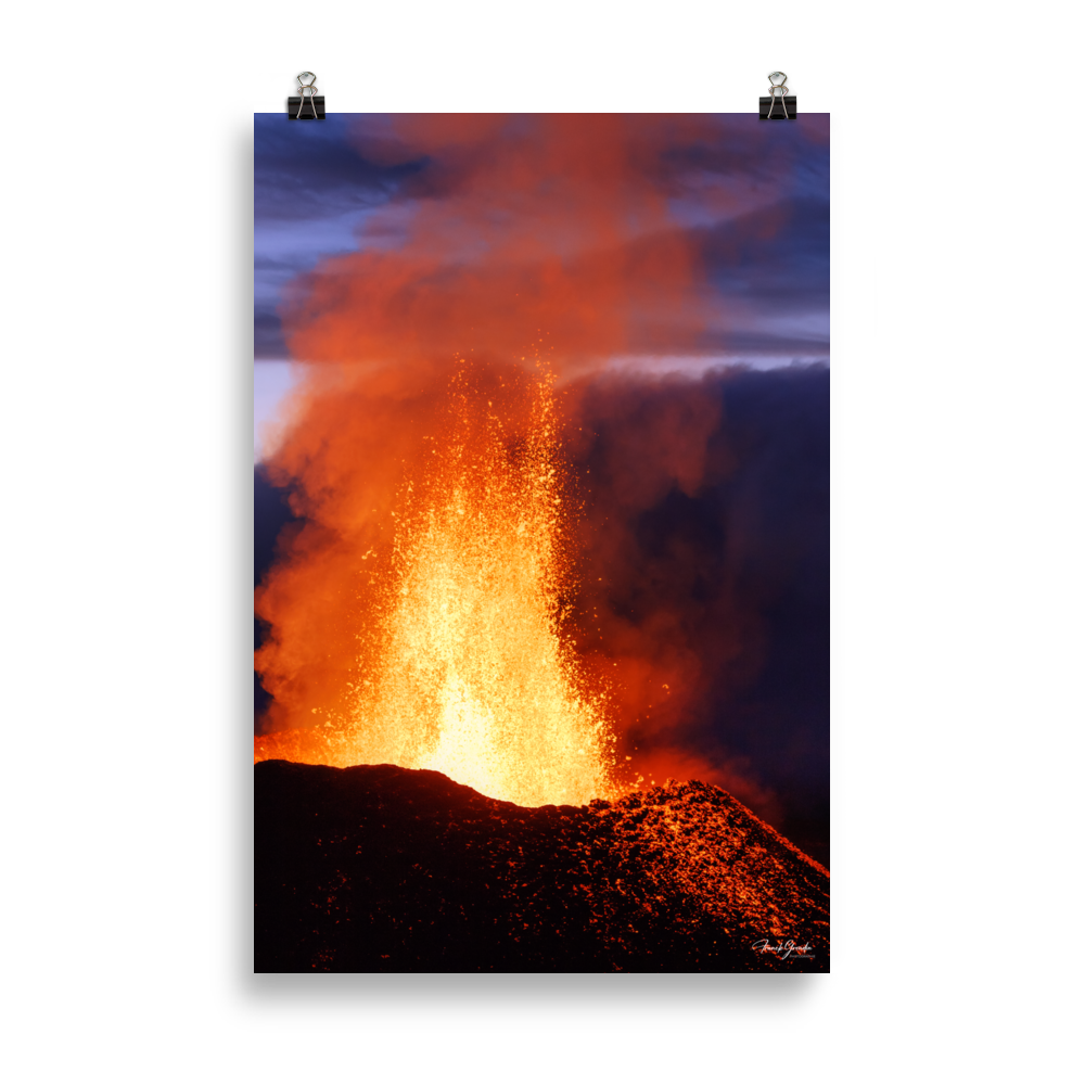 Affiche de La Réunion Coulée d'Août 2015 61 × 91 cm / Sans cadre - photographie Franck Grondin