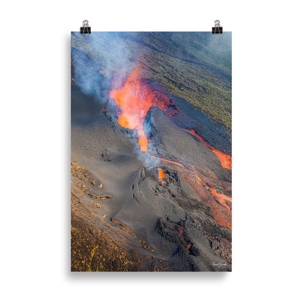 Affiche de La Réunion Coulées d'Octobre 2019 61 × 91 cm / Sans cadre - photographie Franck Grondin