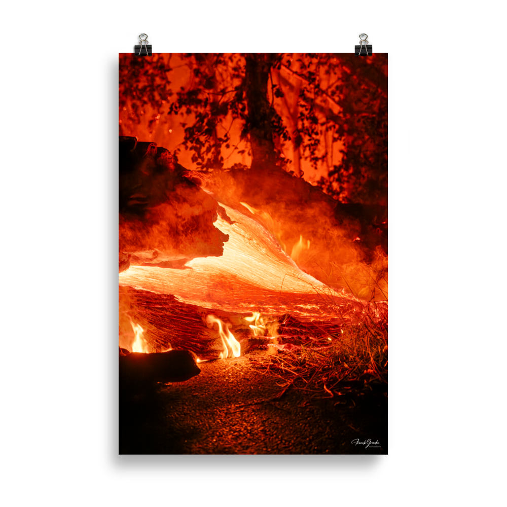 Affiche de La Réunion Coulée de Février 2026 61 × 91 cm / Sans cadre - photographie Franck Grondin