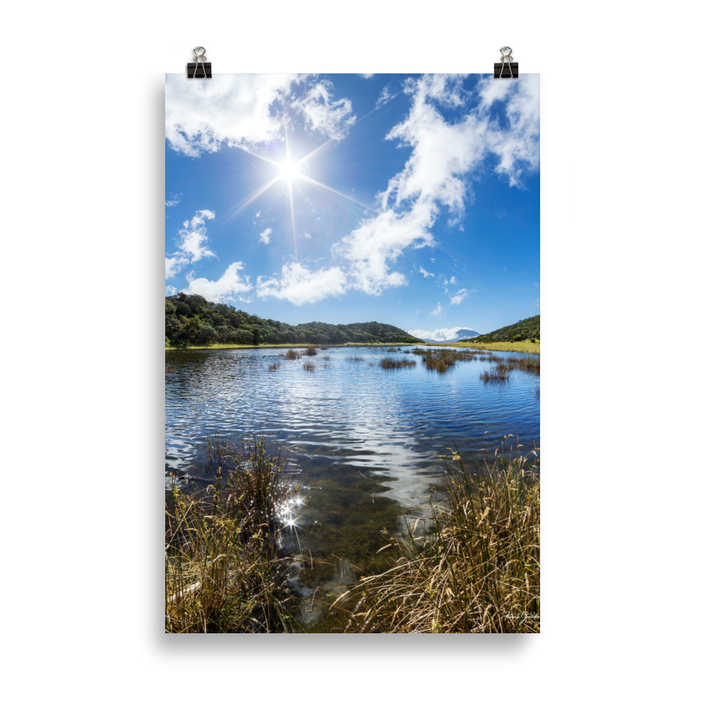 Affiche de La Réunion Le Lac Argamasse 61 × 91 cm / Sans cadre - photographie Franck Grondin