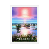Poster Everglades Blanc 30 × 40 cm