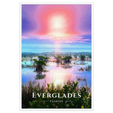 Poster Everglades Blanc 61 × 91 cm