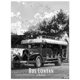 Affiche de la Réunion Car Courant d’Air Noir & Blanc 30 × 40 cm / Sans Cadre - Univile