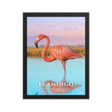 Affiche de Floride Flamingo 30 × 40 cm / Noir - Univile Floride