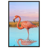 Affiche de Floride Flamingo 61 × 91 cm / Noir - Univile Floride