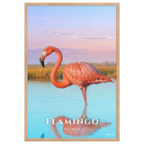 Affiche de Floride Flamingo 61 × 91 cm / Oak - Univile Floride