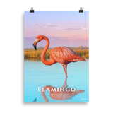 Affiche de Floride Flamingo 50 × 70 cm / Sans cadre - Univile Floride