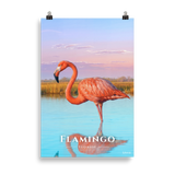 Affiche de Floride Flamingo 61 × 91 cm / Sans cadre - Univile Floride