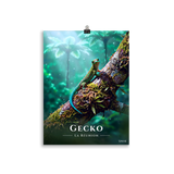 Affiche de La Réunion Gecko vert de Bourbon 30 × 40 cm / Sans cadre - Univile La Réunion